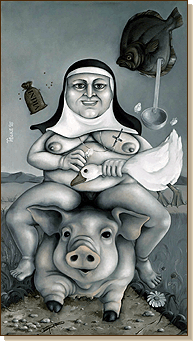 Fat Gret - Abbess Margarete Rusch, The Flounder, Guenter Grass 